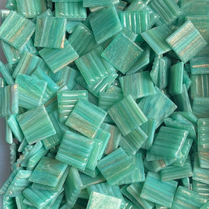Gold Streaky 20mm - Vitreous Tiles TEAL GOLD