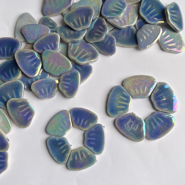 Iridescent Ceramic Petals - BLUE 4oz