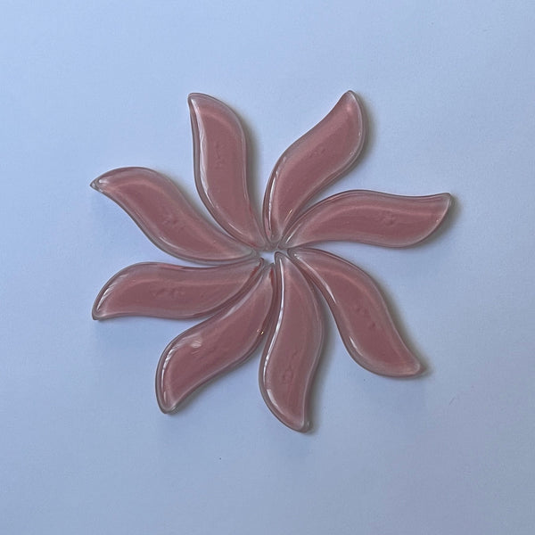 Wavy Glass Petals/Leaves - Large - set of 8