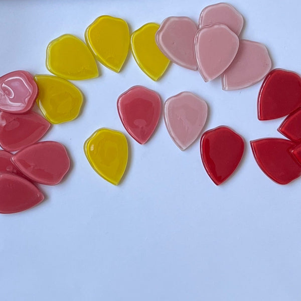 Tulip Glass Petals - Set of 5 petals
