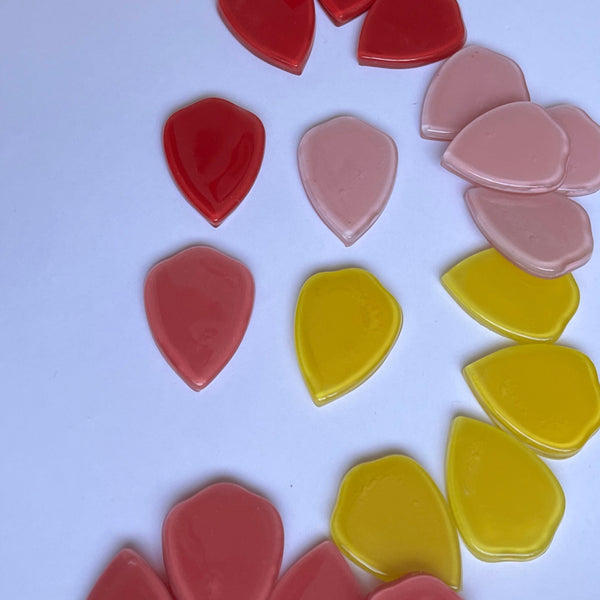 Tulip Glass Petals - Set of 5 petals