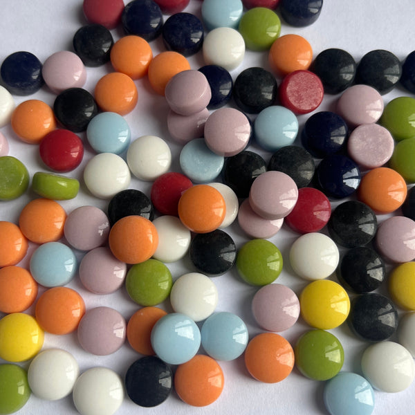 12mm Round Glass Mosaic - NEW Mix