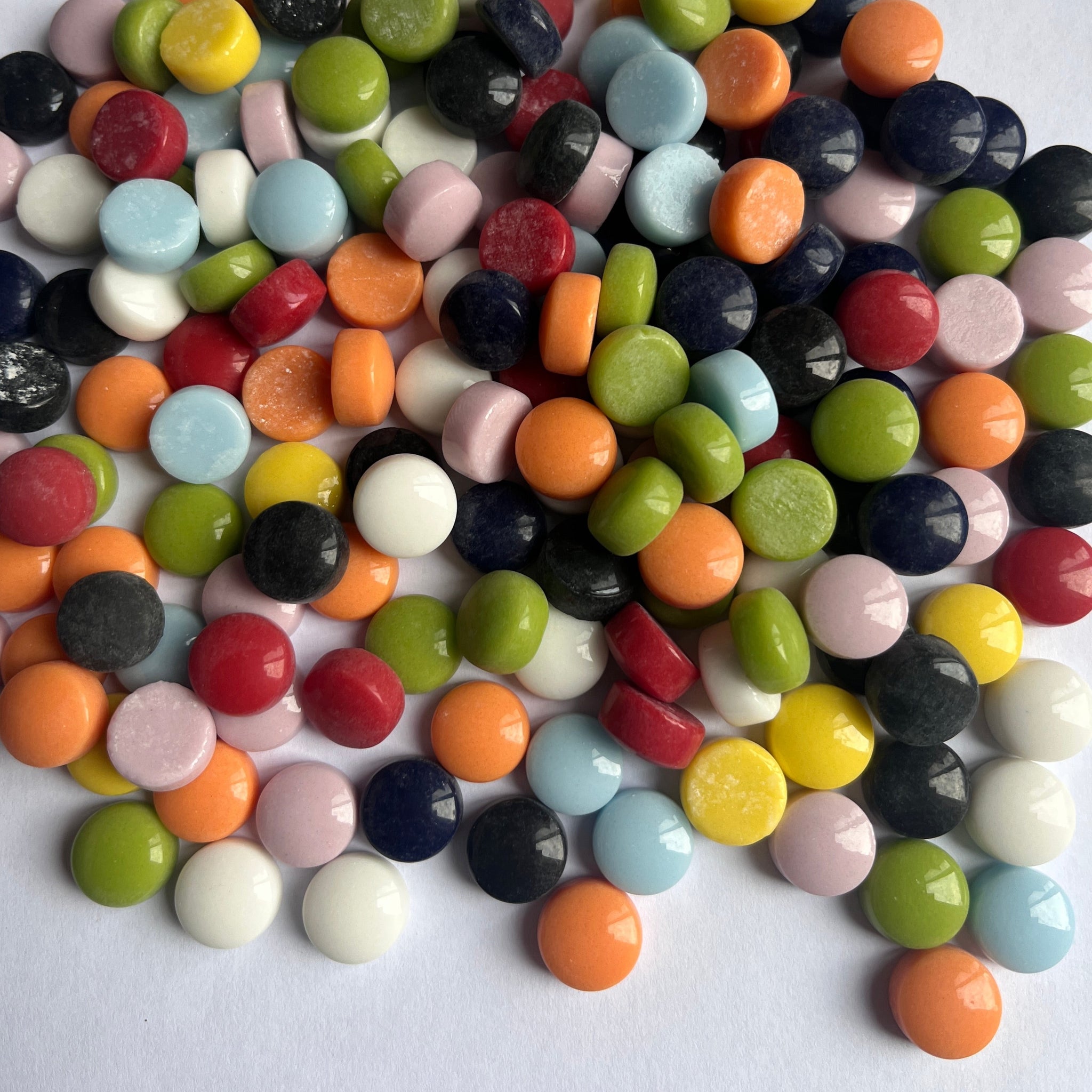 12mm Round Glass Mosaic - NEW Mix