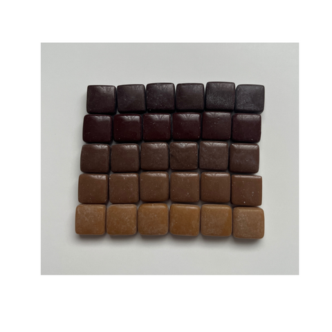 Vivid 12x12 mm Squares Chocolate