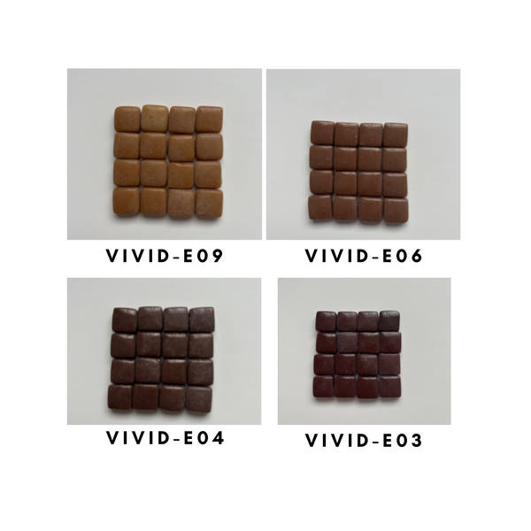 Vivid 12x12 mm Squares Chocolate