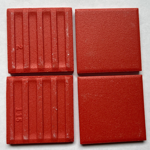 Azulejos de porcelana sin esmaltar - Rojo