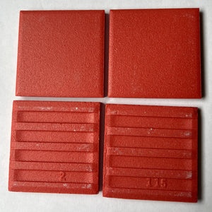 Azulejos de porcelana sin esmaltar - Rojo
