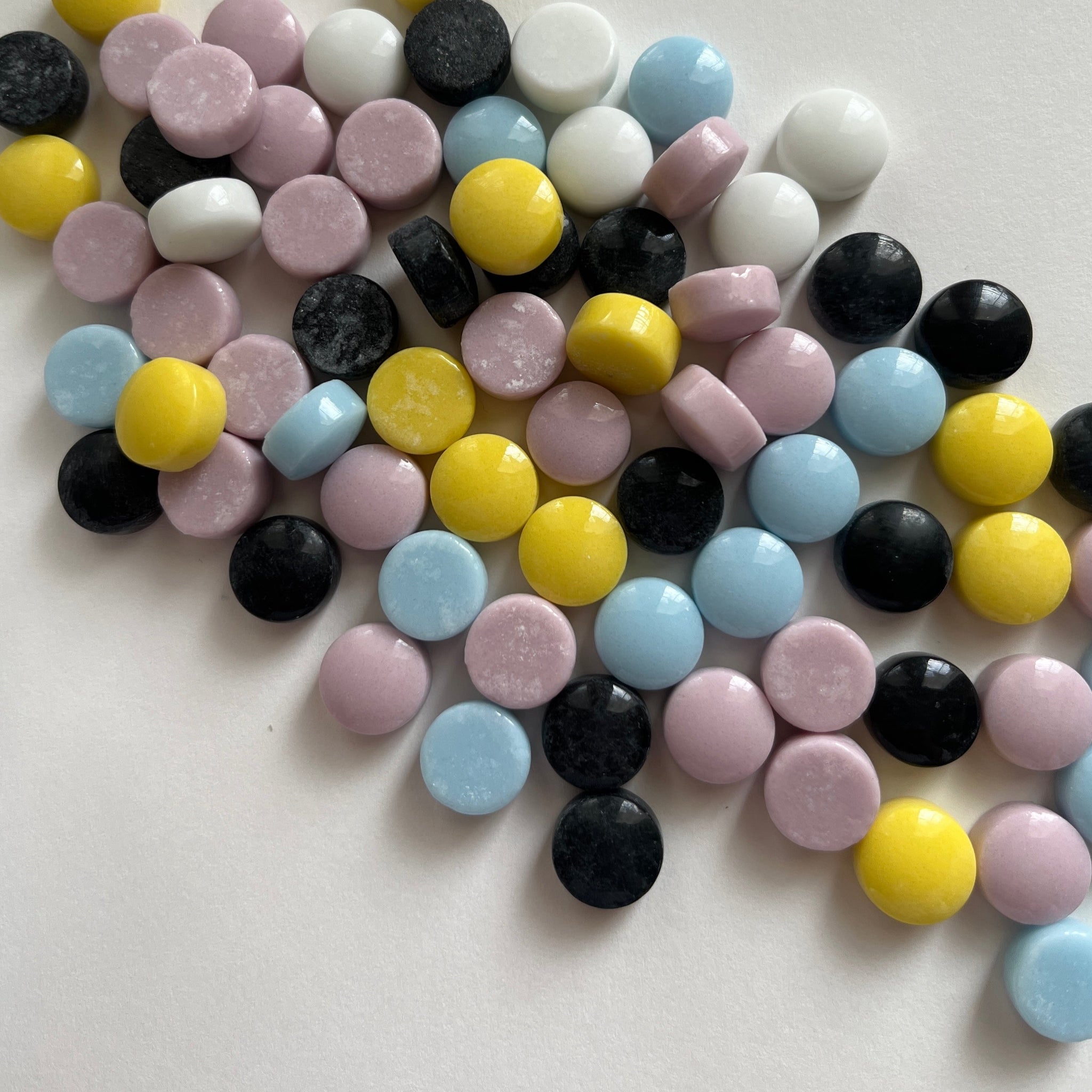 12mm Round Glass Mosaic - Mix 1lb