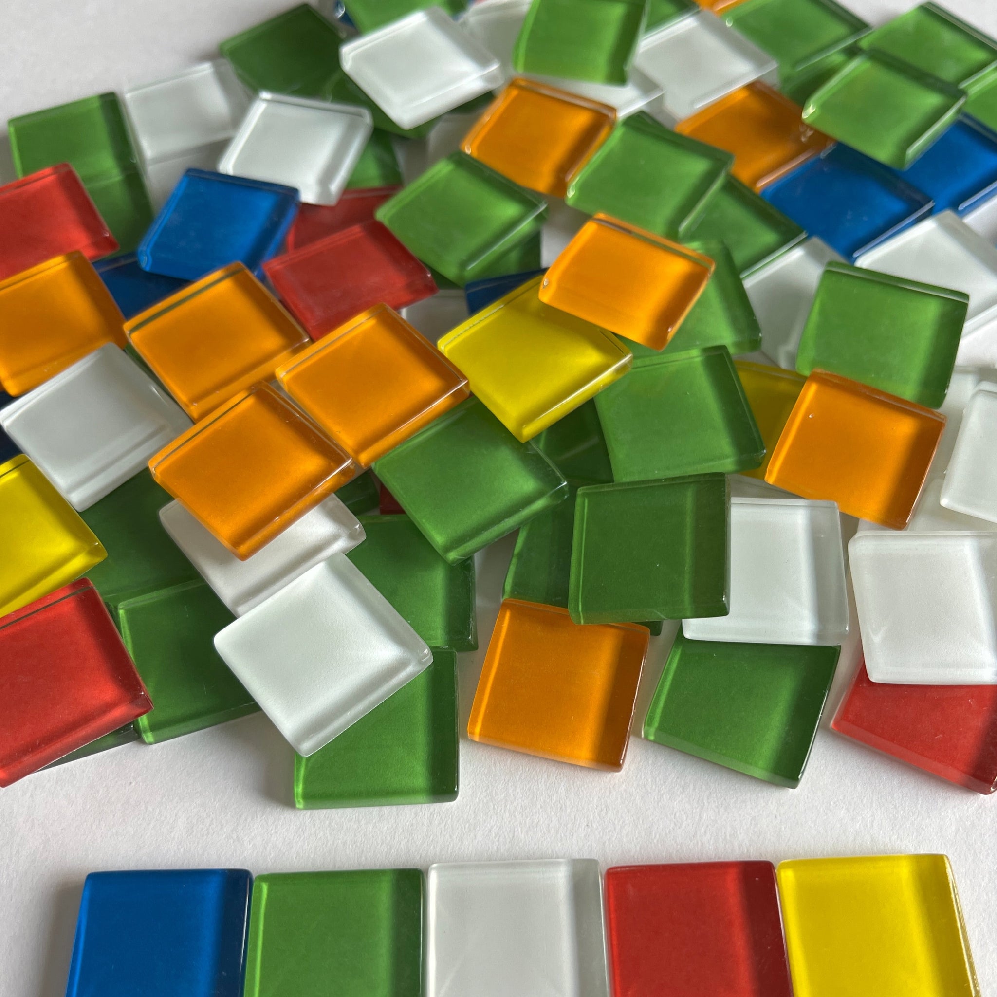Crystal Glass Tiles 20mm - MIX - 1 lb