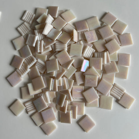 Iridescent 20mm - Vitreous Tiles IVORY