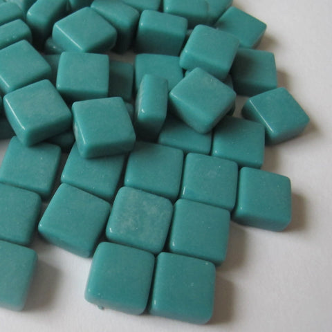 Cuadrados de 12 x 12 mm, color verde azulado
