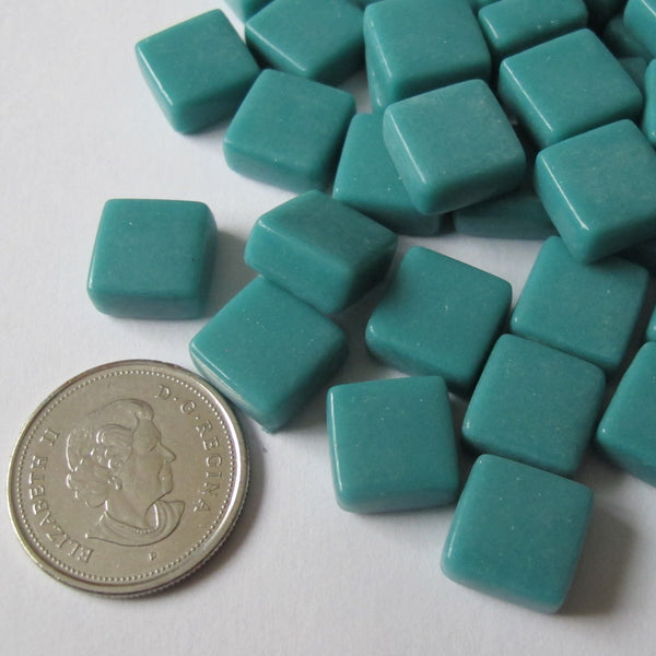 Cuadrados de 12 x 12 mm, color verde azulado