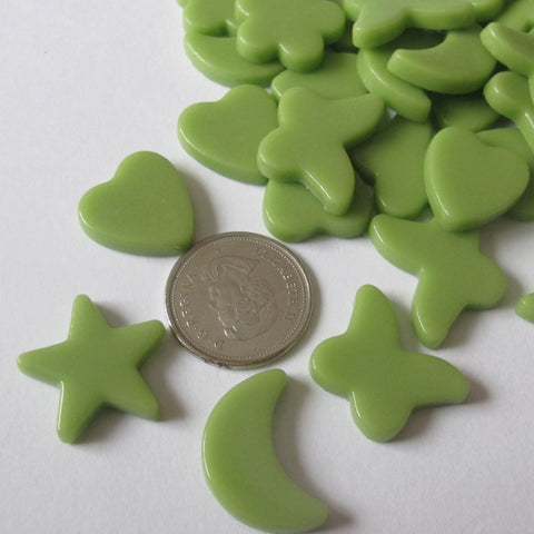 Glass Charm for Mosaic - Green