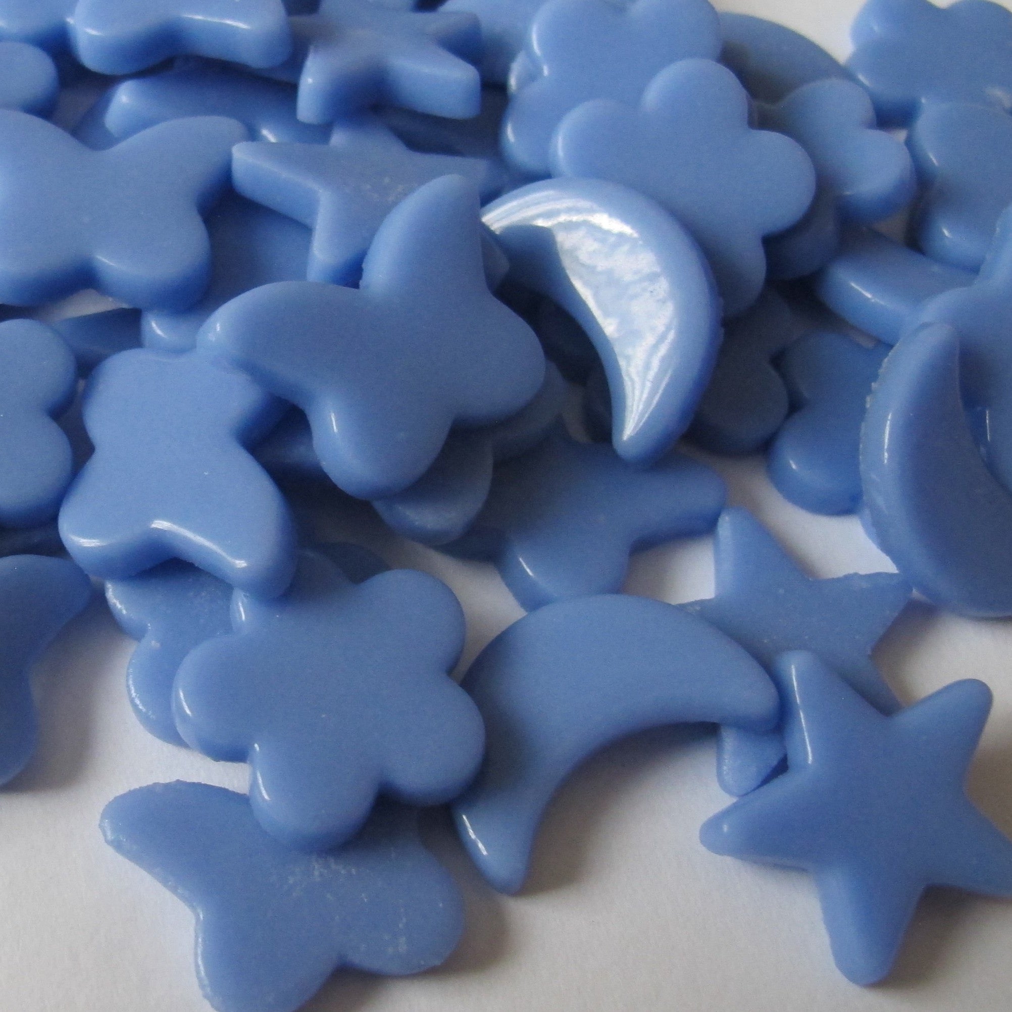 Charm de vidrio para mosaico - Azul 4 oz