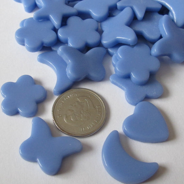 Charm de vidrio para mosaico - Azul 4 oz
