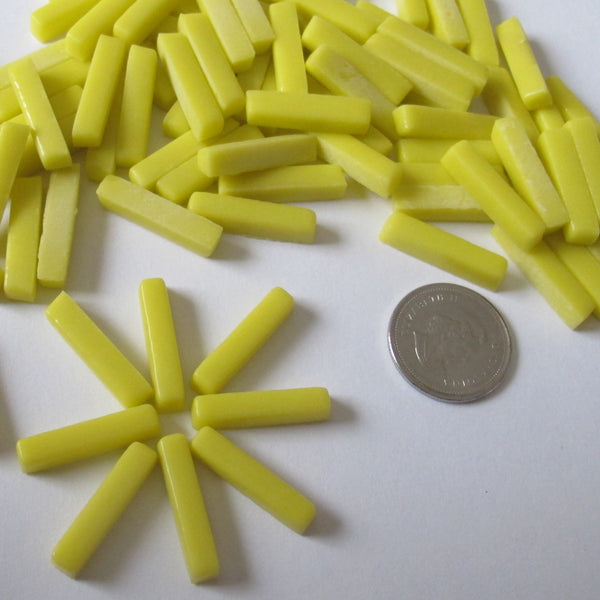 Rectangles 25x5mm - Yellow