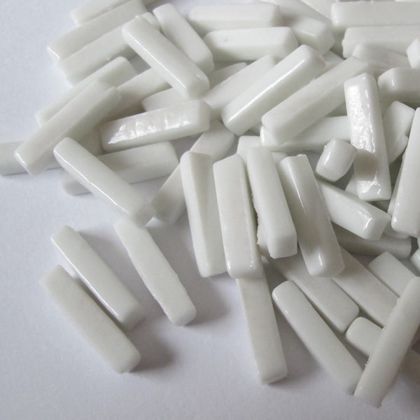 Rectángulos 25x5mm - Blanco