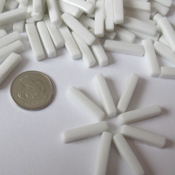 Rectángulos 25x5mm - Blanco