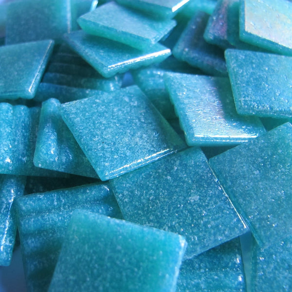 Iridescent 20mm - Vitreous Tiles TIFFANY BLUE