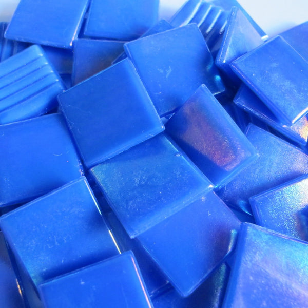 Iridescent 20mm - Vitreous Tiles ELECTRIC BLUE