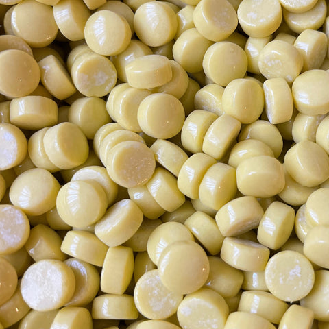 12mm Round Glass Mosaic - Yellow