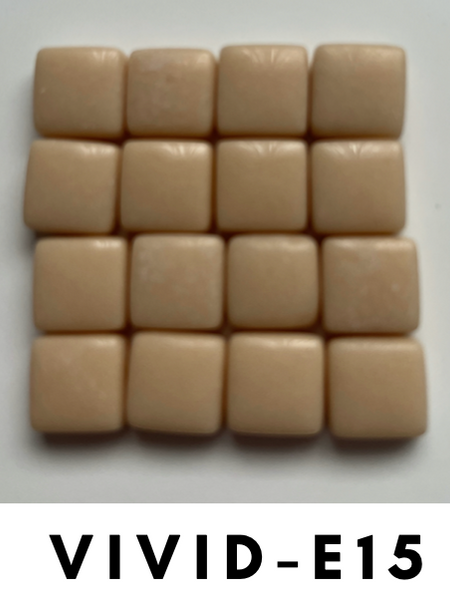 Vivid 12x12 mm Squares Pearl-Orange