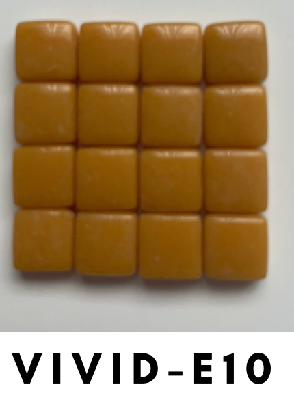 Vivid 12x12 mm Squares Pearl-Orange