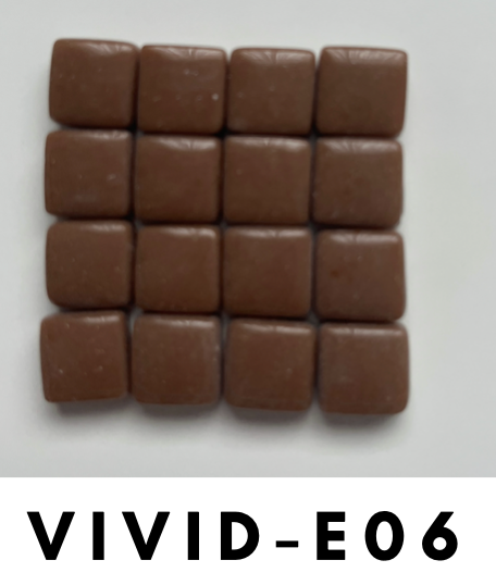 Vivid 12x12 mm Squares Chocolate