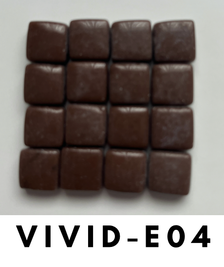 Vivid 12x12 mm Squares Chocolate