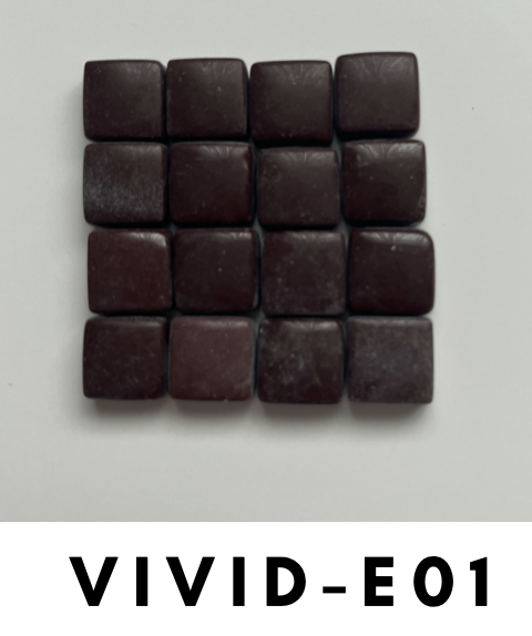 Vivid 12x12 mm Squares Chocolate