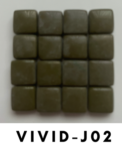 Vivid 12x12 mm Squares Olive Tones