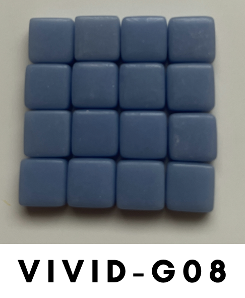 Vivid 12x12 mm Squares Denim Tones
