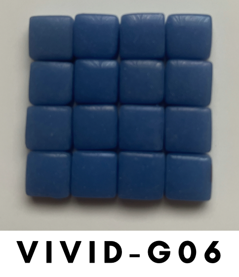 Vivid 12x12 mm Squares Denim Tones