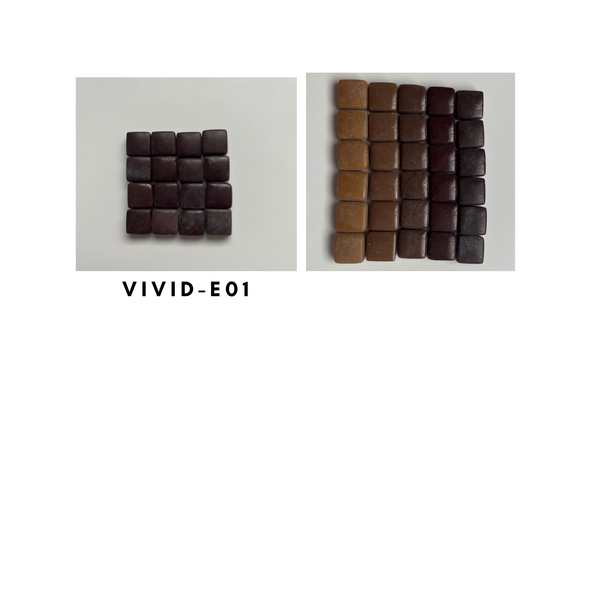 Vivid 12x12 mm Squares Chocolate